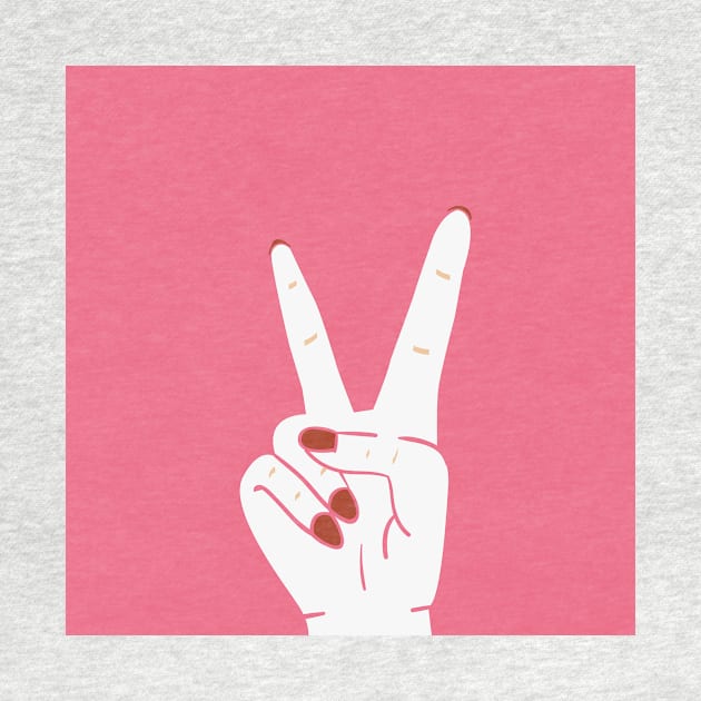 Peace Sign Hands by Moshi Moshi Designs